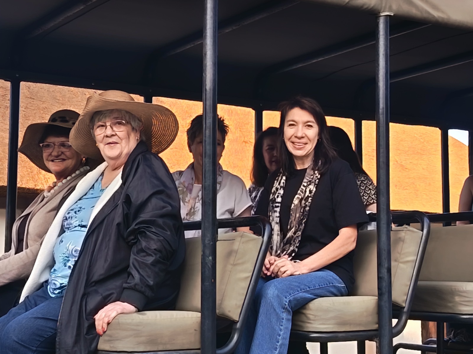 Friends on a safari outing